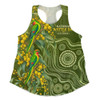 Australia Women Racerback Tank Spring Wattle Swift Parrots Floral National Wattle Day