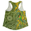 Australia Women Racerback Tank Spring Wattle Swift Parrots Floral National Wattle Day