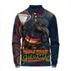 Adelaide Crows Long Sleeve Polo Shirt Finals Battle For The Ultimate Championship