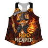 Australia Women Racerback Tank Roo Reaper Halloween Fright Night Darkness