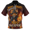 Australia Zip Polo Shirt Roo Reaper Halloween Fright Night Darkness