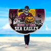Manly Warringah Sea Eagles Beach Blanket Creep It Real When Darkness Falls