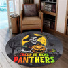 Penrith Panthers Round Rug Creep It Real When Darkness Falls