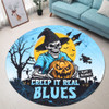 New South Wales Blues Round Rug Creep It Real When Darkness Falls