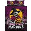 Queensland Maroons Quilt Bed Set Creep It Real When Darkness Falls