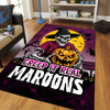 Queensland Maroons Area Rug Creep It Real When Darkness Falls