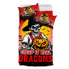 St. George Illawarra Dragons Bedding Set Creep It Real When Darkness Falls
