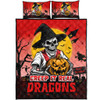 St. George Illawarra Dragons Quilt Bed Set Creep It Real When Darkness Falls