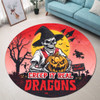 St. George Illawarra Dragons Round Rug Creep It Real When Darkness Falls