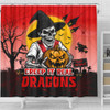 St. George Illawarra Dragons Shower Curtain Creep It Real When Darkness Falls