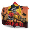 Redcliffe Dolphins Hooded Blanket Creep It Real When Darkness Falls