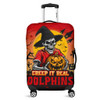 Redcliffe Dolphins Luggage Cover Creep It Real When Darkness Falls