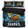 Cronulla-Sutherland Sharks Bedding Set Creep It Real When Darkness Falls