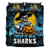 Cronulla-Sutherland Sharks Bedding Set Creep It Real When Darkness Falls