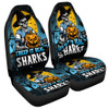 Cronulla-Sutherland Sharks Car Seat Cover Creep It Real When Darkness Falls