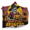 Brisbane Broncos Hooded Blanket Creep It Real When Darkness Falls