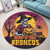 Brisbane Broncos Round Rug Creep It Real When Darkness Falls