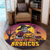 Brisbane Broncos Round Rug Creep It Real When Darkness Falls