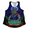 New Zealand Warriors Women Racerback Tank Full Moon Monster Uprising Halloween Night