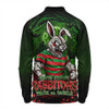 South Sydney Rabbitohs Long Sleeve Polo Shirt Full Moon Monster Uprising Halloween Night