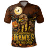 Hawthorn Polo Shirt Off The Chain Strength Halloween Beast Rising Unleashed Fury