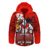 Sydney Swans Hooded Padded Jacket Off The Chain Strength Halloween Beast Rising Unleashed Fury