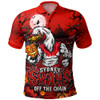 Sydney Swans Polo Shirt Off The Chain Strength Halloween Beast Rising Unleashed Fury