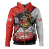 Sydney Swans Hoodie Skeleton Rising Through The Shadows Of Haunted Night