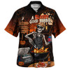 Australia Hawaiian Shirt Halloween Bloody Good Barbie Skeleton BBQ Chillin Night