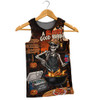 Australia Men Tank Top Halloween Bloody Good Barbie Skeleton BBQ Chillin Night