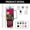 Brisbane Lions 40oz Tumbler Off The Chain Strength Halloween Beast Rising Unleashed Fury