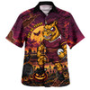 Brisbane Broncos Hawaiian Shirt Haunted Champion Rising From The Halloween Graveyard