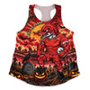 Redcliffe Dolphins Women Racerback Tank Haunted Champion Rising From The Halloween Graveyard