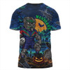 New Zealand Warriors T-Shirt Haunted Champion Rising From The Halloween Graveyard