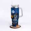 Geelong Cats 40oz Tumbler Off The Chain Strength Halloween Beast Rising Unleashed Fury