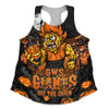 GWS GIANTS Women Racerback Tank Off The Chain Strength Halloween Beast Rising Unleashed Fury