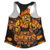 GWS GIANTS Women Racerback Tank Off The Chain Strength Halloween Beast Rising Unleashed Fury