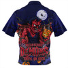 Melbourne Zip Polo Shirt Off The Chain Strength Halloween Beast Rising Unleashed Fury