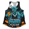 Port Adelaide Women Racerback Tank Off The Chain Strength Halloween Beast Rising Unleashed Fury