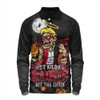 St Kilda Long Sleeve Polo Shirt Off The Chain Strength Halloween Beast Rising Unleashed Fury