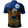 West Coast Eagles Polo Shirt Off The Chain Strength Halloween Beast Rising Unleashed Fury