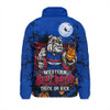 Western Bulldogs Padded Jacket Off The Chain Strength Halloween Beast Rising Unleashed Fury