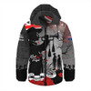 Australia Hooded Padded Jacket Last Post Remembrance Day Soldiers Remembered