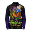 Australia Long Sleeve Polo Shirt Rainbow Lorikeets Sugar Rush Halloween Spooky Treats