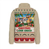 Australia Padded Jacket Christmas Down Under Sun Surf And Festive Cheer