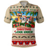 Australia Polo Shirt Christmas Down Under Sun Surf And Festive Cheer