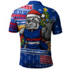 Western Bulldogs Polo Shirt Santa Surfing Down Under Christmas Footy