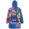Western Bulldogs Snug Hoodie Santa Surfing Down Under Christmas Footy