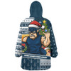 Carlton Snug Hoodie Santa Surfing Down Under Christmas Footy