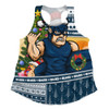Carlton Women Racerback Tank Santa Surfing Down Under Christmas Footy